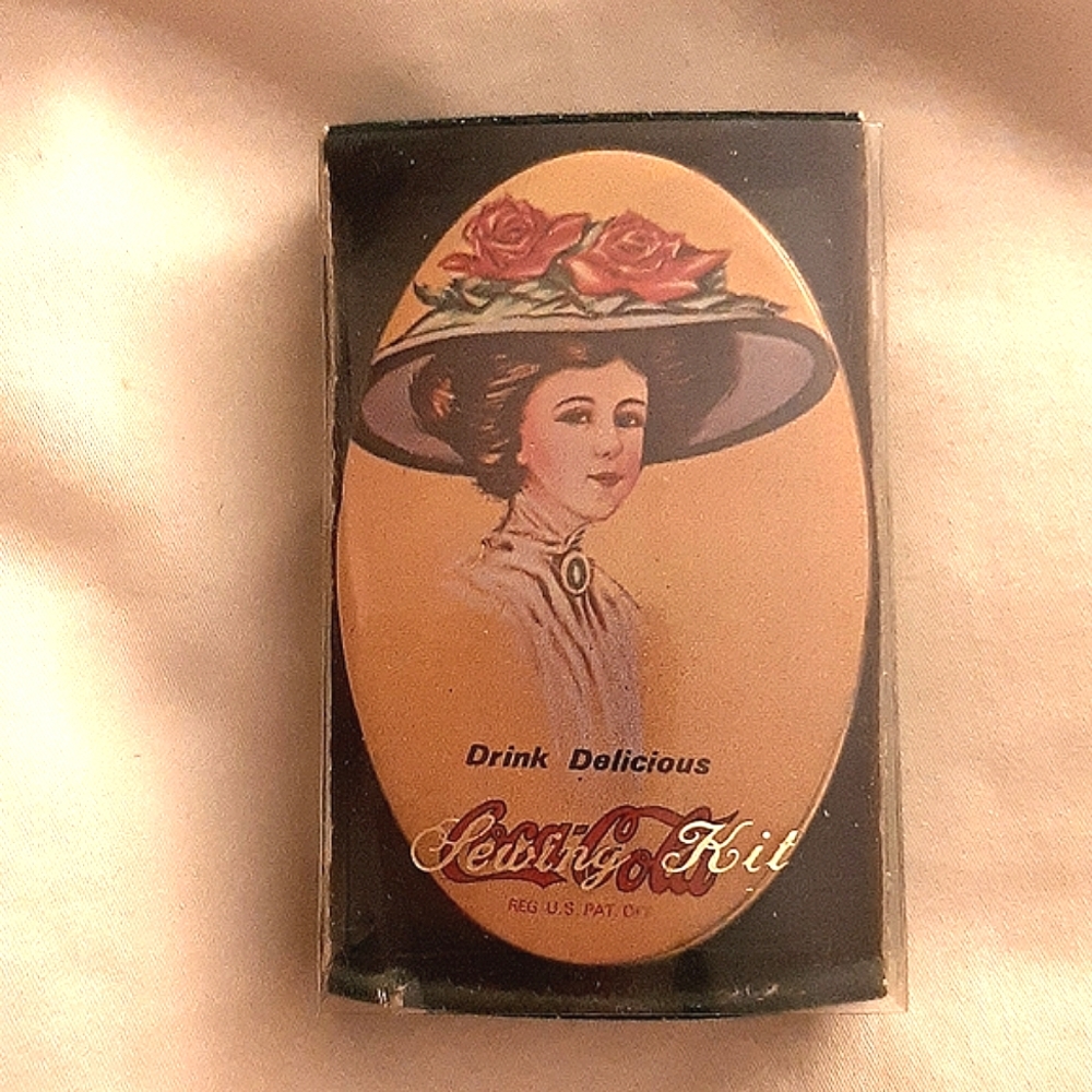 Coca Cola Collectable Travel Sewing Kit & Tin